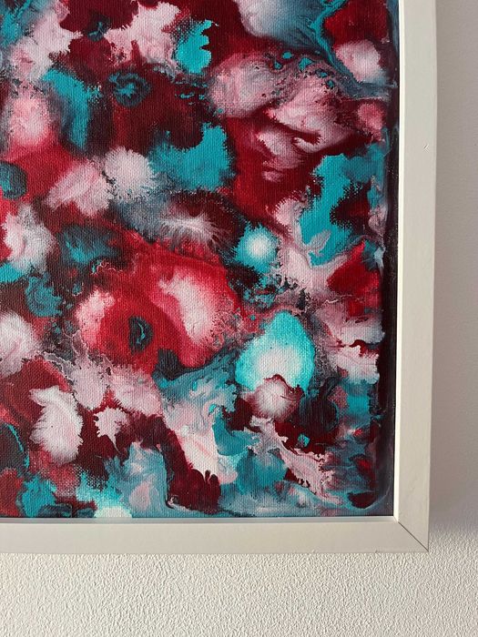 Pintura abstrata em acrílico
