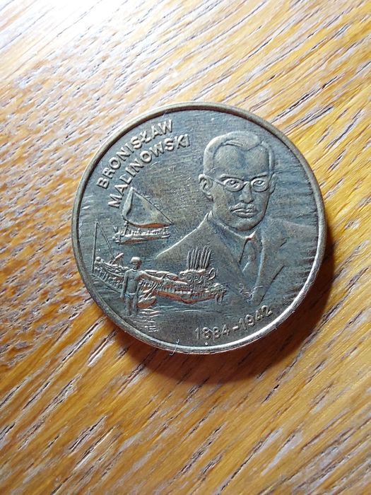 Moneta 2 złote Bronisław Malinowski 2002r