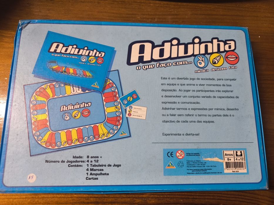 Jogo Adivinha O Que Faço Com...
Jogo de tabuleiro Adivinha O Que Faço