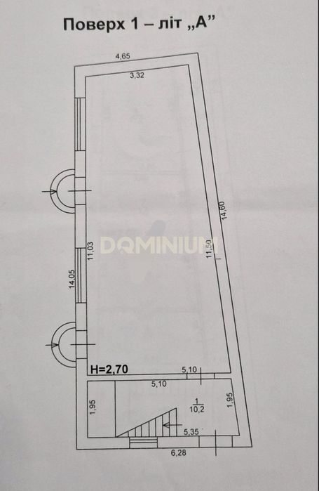 Продається з бізнесом під оренду м. Виноградів, вул. Миру,
