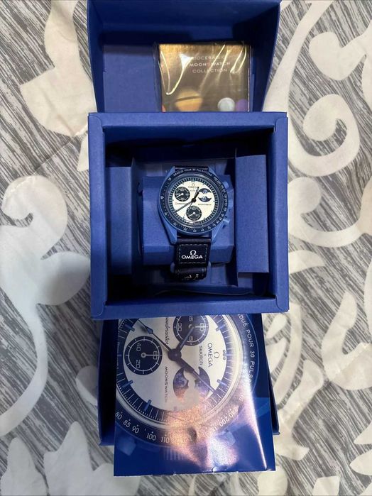 Swatch×Omega Bioceramic Moonswatch Mission to the Super Blue Moonphase