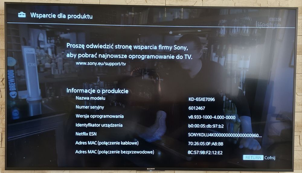 TV LED SONY KD-65XE7096 65" UHD 4K