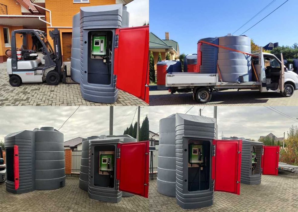 Металевий резервуар 5 кубів під ключ для палива Міні АЗС Бочка Ємність