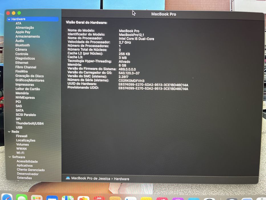 Macbook pro 12,1