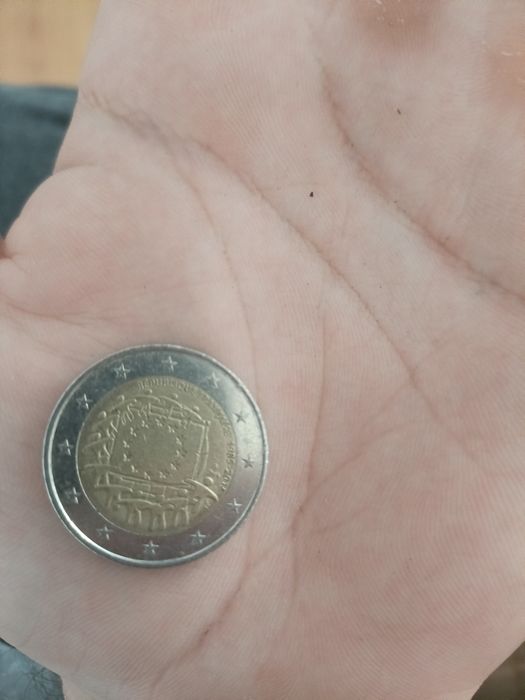 2 Moedas comemorativas de 2 euros flag (Portugal - França)