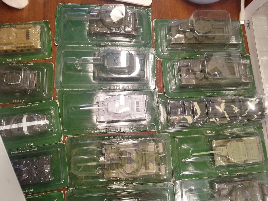 Модели серии Русские Танки Масштаб 1:72