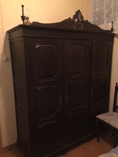 Cama de casal/mesa cabeceira e/ou guarda fatos e/ou cómoda (vintage)