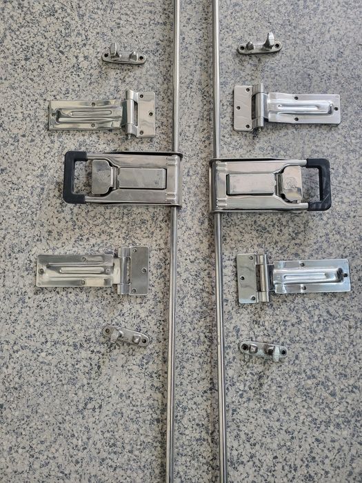 Dobradiças trancas fechadura camião contentor