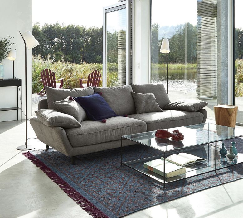 Mesa rectangular de vidro temperado