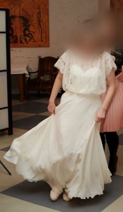 Suknia ślubna kremowa