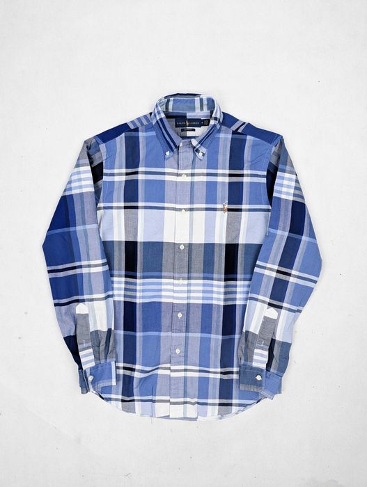 Polo Ralph Lauren niebieska koszula M w kratę