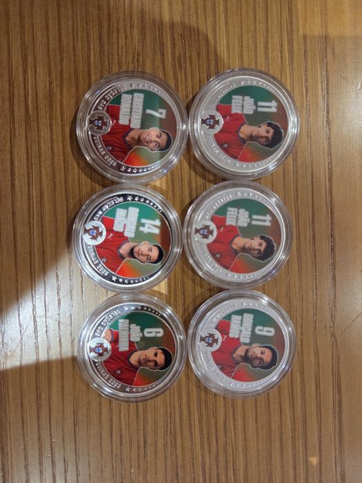 Moedas da seleção portuguesa