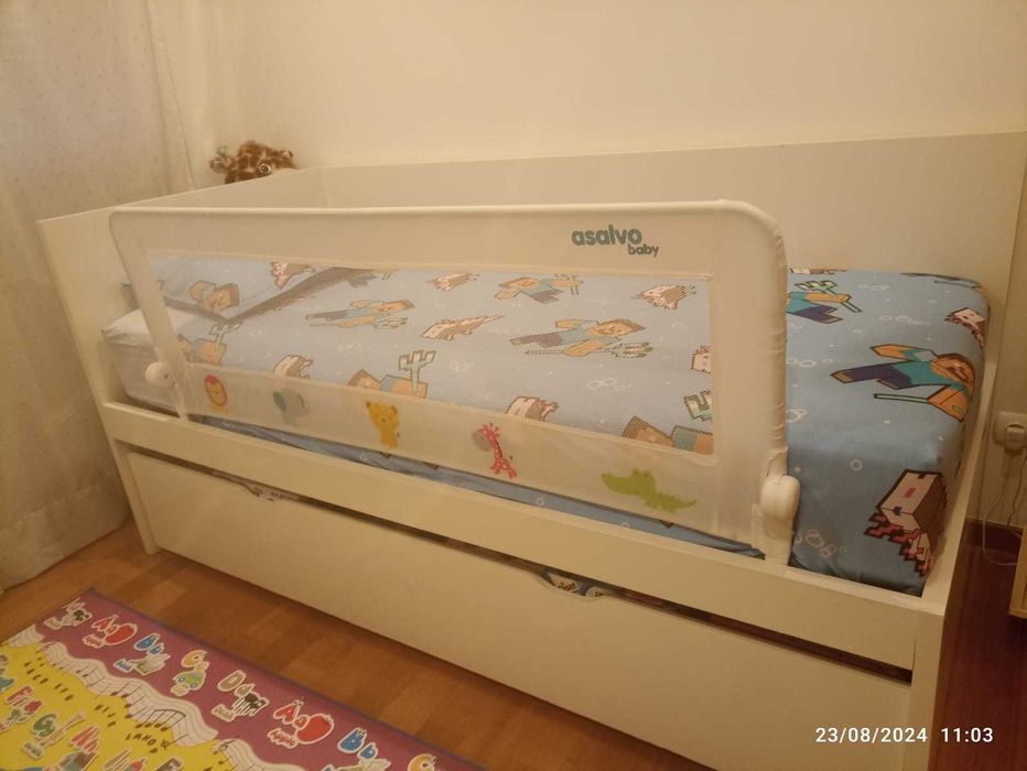 Cama individual / dupla com gavetão | p/ colchões 90x200cm