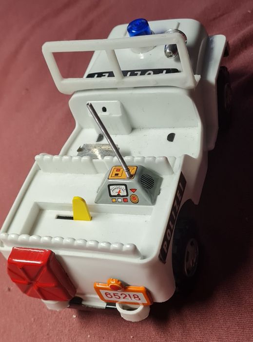 VINTAGE Polizei Jeep 70's  na baterie MADE IN JAPAN N65218