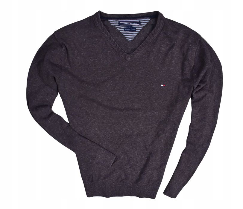Tommy Hilfiger Męski Bawełniany Sweter Premium / L