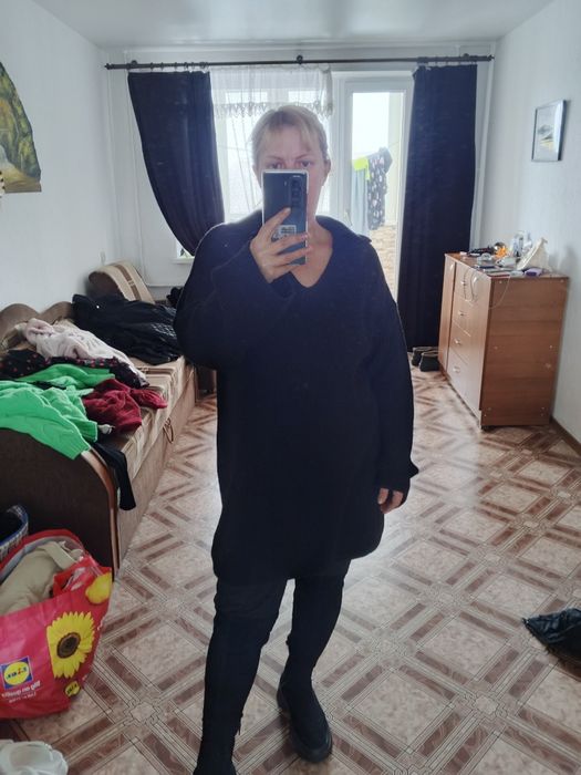 Свитер туника кофта супербатал. Большой размер.