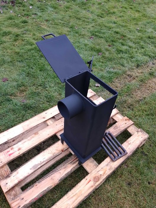 piec koza kominek piecyk stalowy kominkowy