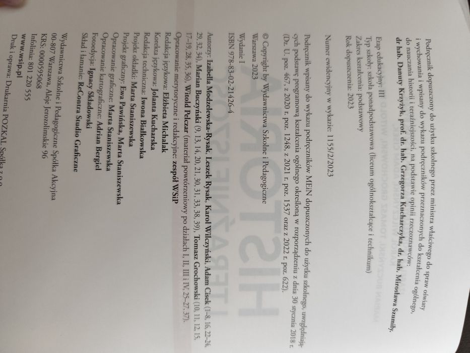 Historia i teraźniejszość 1 i 2