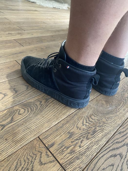 Wysokie męskie buty sneakersy wiązane Tommy Hilfiger 44
