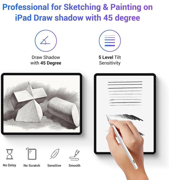 Profesjonalny rysik do iPada Pro/Air3 itp. z lat 2018'-2025 KXT Hexago