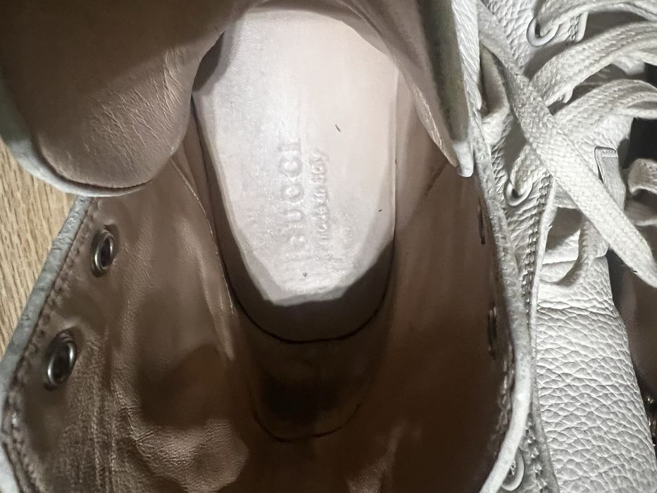 Високі шкіряні кеди gucci major tiger (оригінал