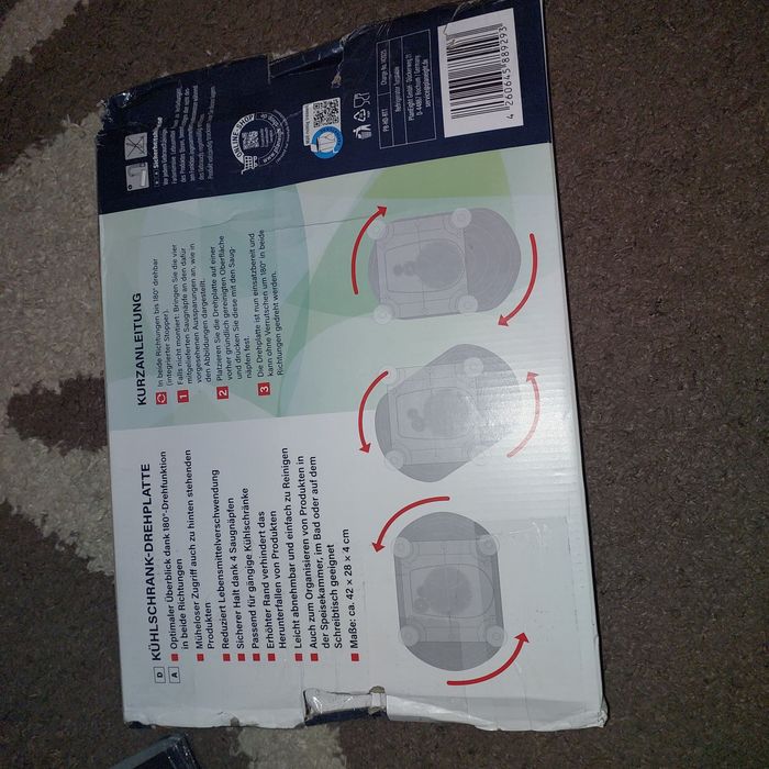 Поворотна підставка для холодильника