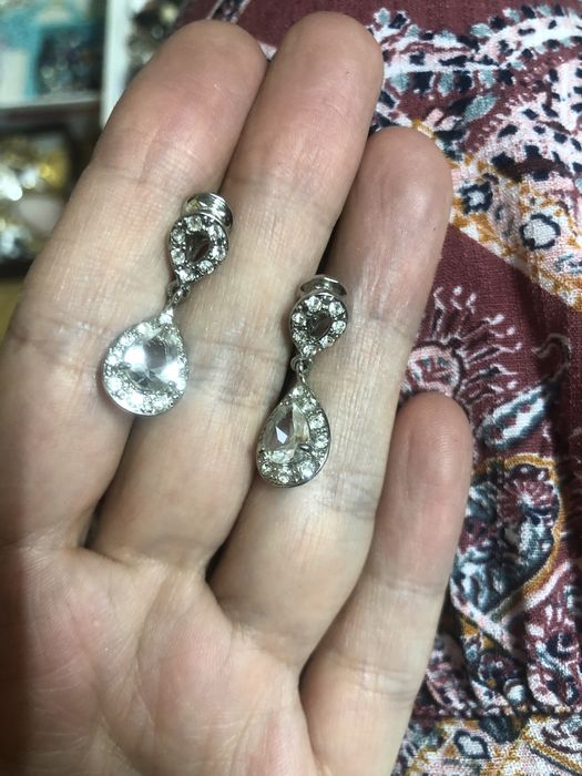 Винтажные клипсы и серьги