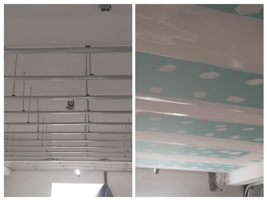 Trabalhos de pintura, Pladur, barramentos chão flutuante etc