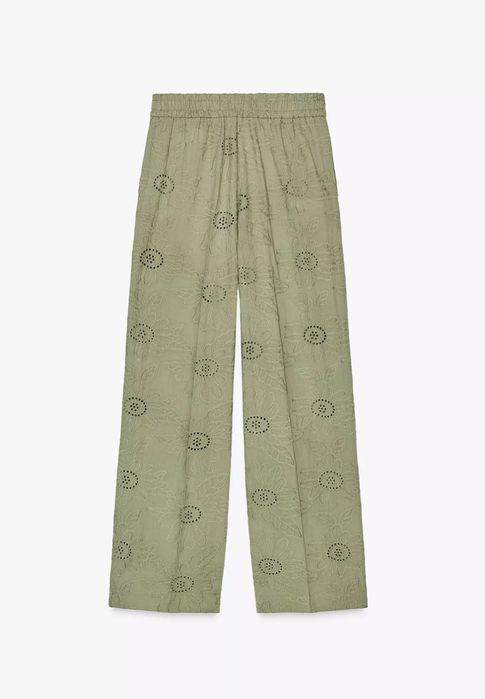Прямі жіночі штани Zara, кюлоти із високою посадкою, брюки Zara s