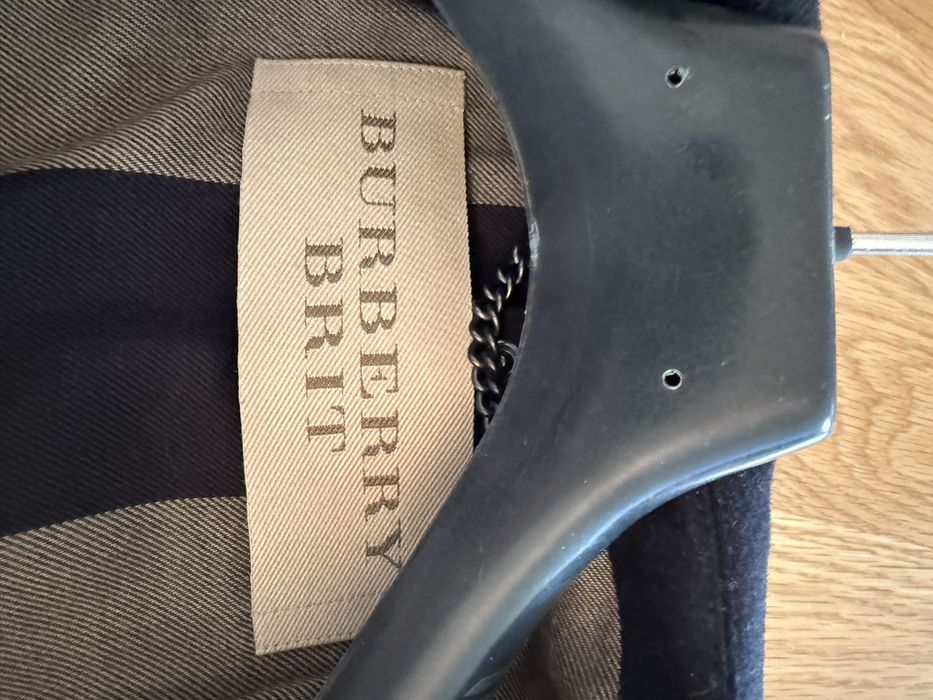 Sobretudo Burberry Original – Azul Marinho Escuro – Tamanho XS
