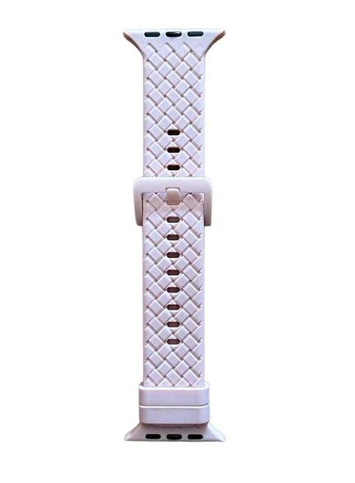 Apple Watch 42/44/45mm Opaska Silikonowa Pasek Różowy kod 1799