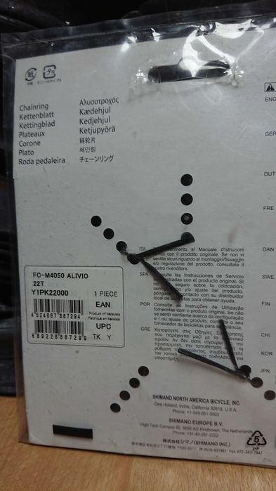 Shimano Alivio M4050 zębatka mech. korbowego 22 zęby napęd 3x9 NOWA