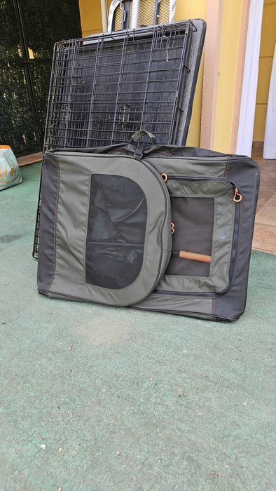 Transportadora Dobrável para Cão - Decathlon Solognac Tam L + Tapete