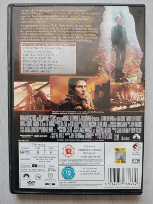 Płyta Tom Cruise War of the worlds
