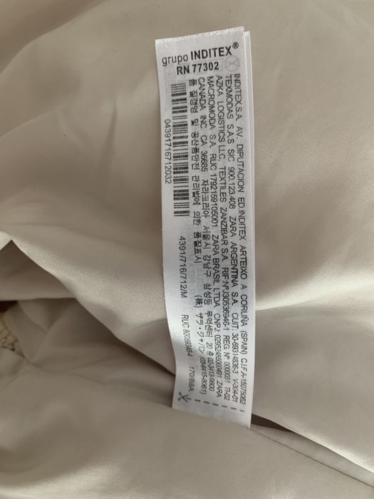 Зимове пальто Zara пуховик М