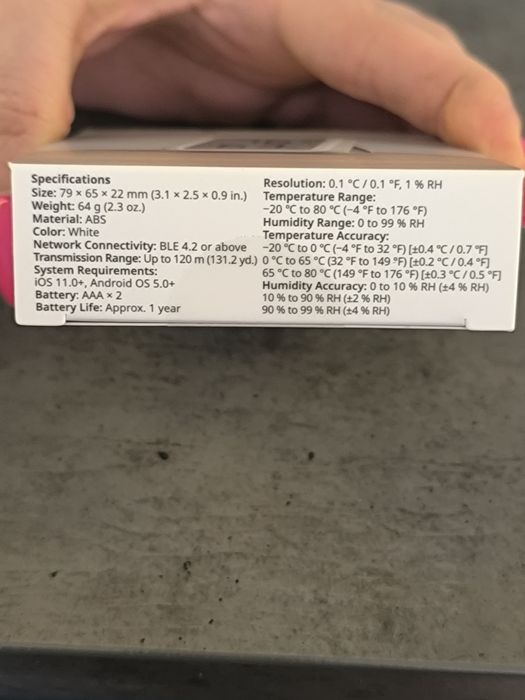 Inteligentny Termometr i Higrometr SwitchBot  Plus (Nowy)