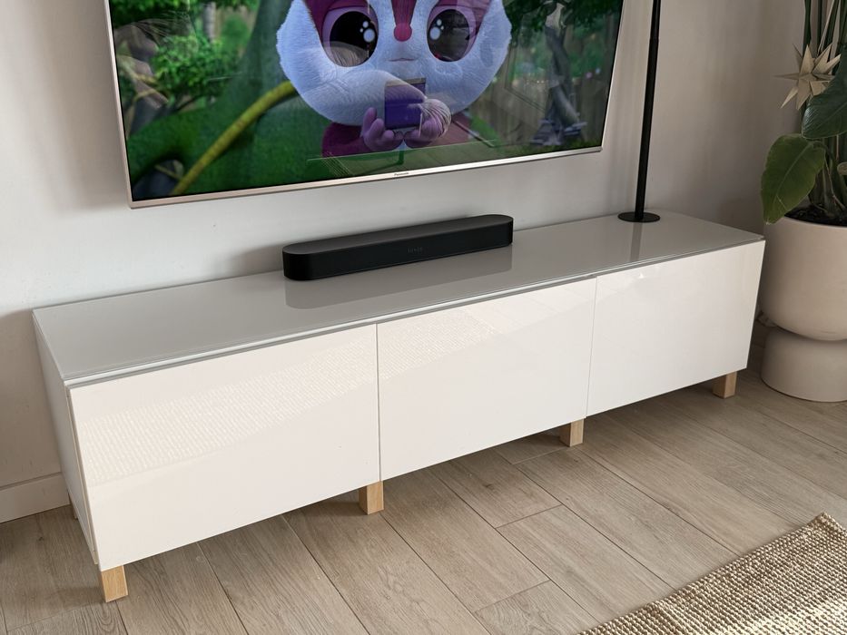 Szafka RTV Ikea Besta + szkło