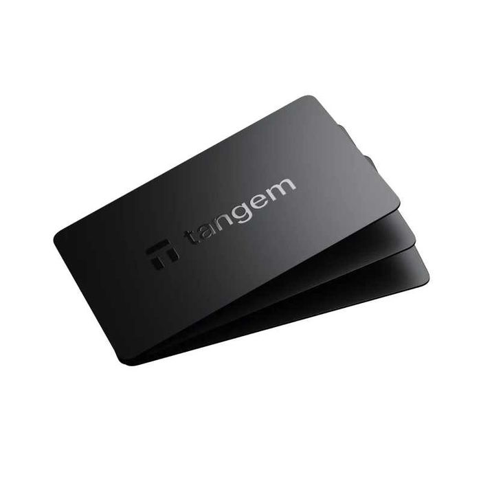 Криптогаманець Tangem Wallet 2.0 Black 3 cards Чорний колір карток