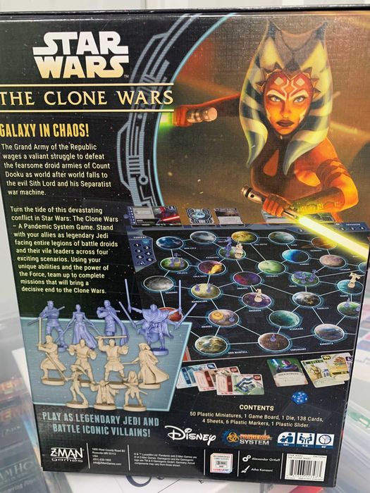 jogo de tabuleiro Star Wars - The Clone Wars - A Pandemic System Game