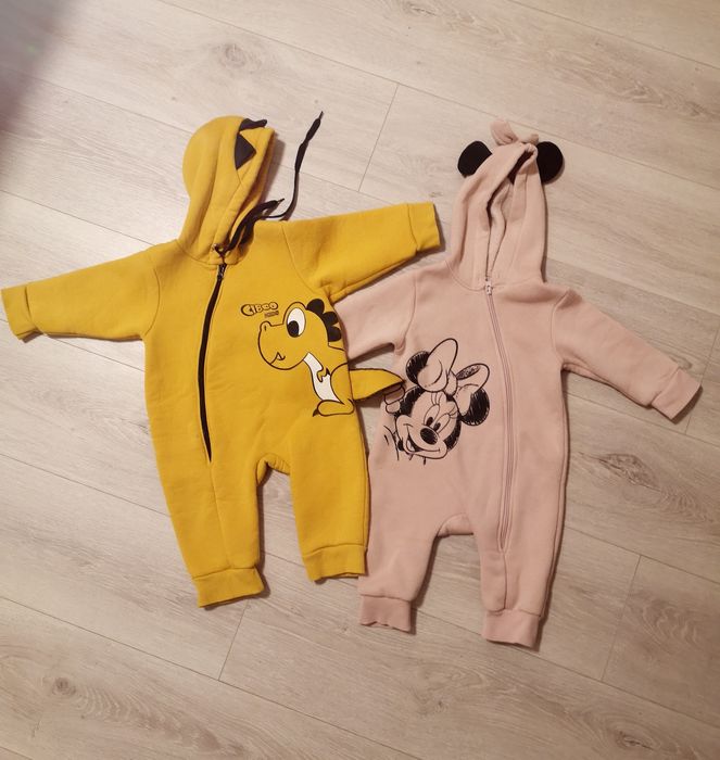 Флісові тепленькі ромпери 74 розмір