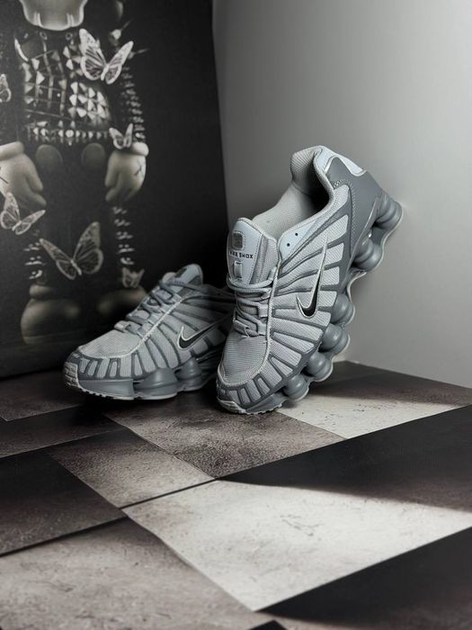 Кросівки Nike Shox TL All Grey premium | Кроссовки Найк чоловічі жіночі