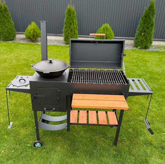 Мангал-барбекю з пічкою 4 мм на 8 шампурів - створює шедеври-барбекю