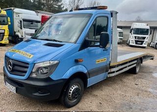 Mercedes-Benz SPRINTER 316CDI POMOC DROGOWA AUTOLAWETA AUTOMAT WCIĄGARKA BELKA OSWIETLENIOWA FULLLEDY NA PODUSZKACH KLIMA 2015r NA BLIŻNIAKACH NAJAZD DŁ:4.5m ŁADOWNOSĆ:1650kg DMC:3500kg  416Cdi Automat 160PS Klima Na Poduszkach DŁ:5.5m Blizniaki DMC:3500k