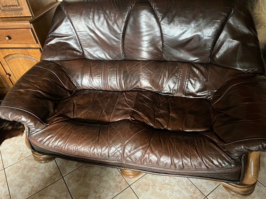 Wypoczynek skórzany 3+2+1