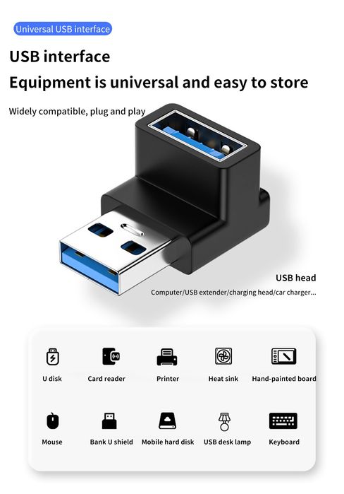 Adaptador em curva Usb (Artigo Novo)