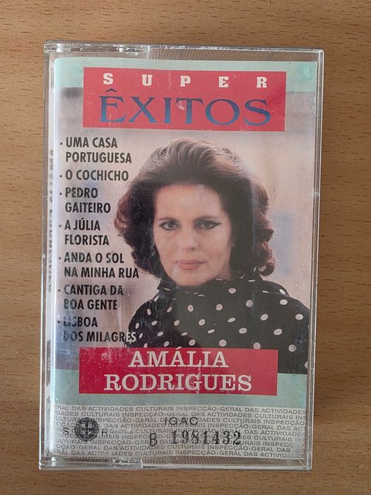 Cassete áudio "Amália Rodrigues - Super Êxitos"