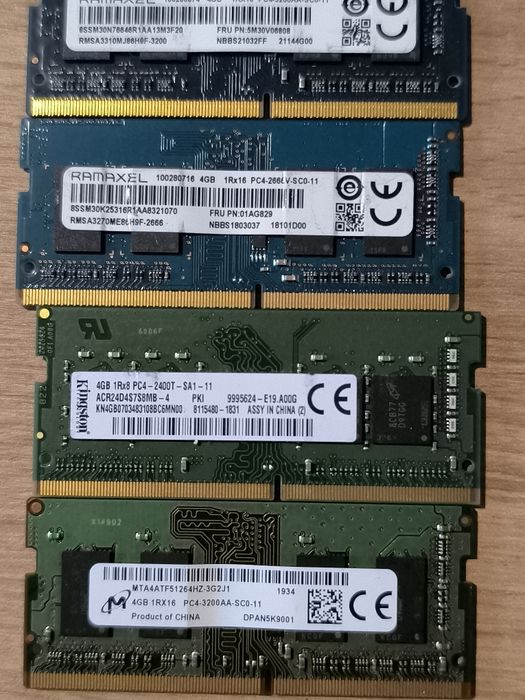 Pamięć ram 8 gb(2x4) do laptopa DDR3 DDR4