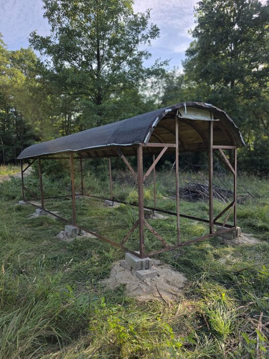 Konstrukcja barakowóz barak szklarnia domek