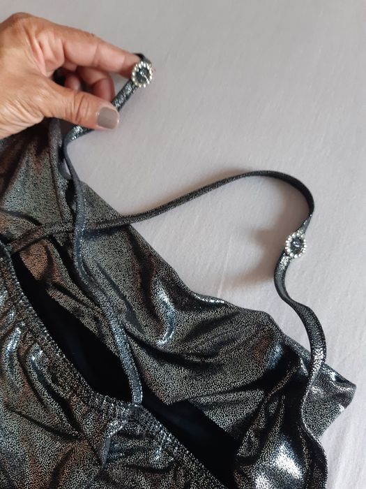 Vestido prateado tam: S