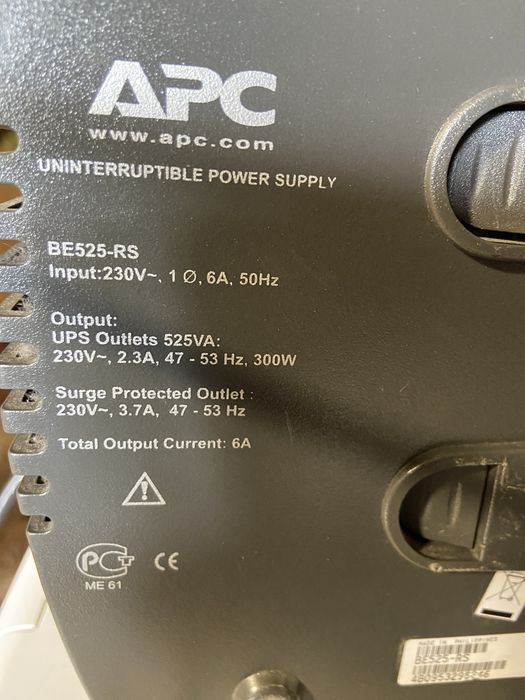 ДБЖ APC Back-UPS ES 525 (BE525-RS) 525VA/300W | Справний